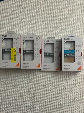 LOT OF 11 NEW ZAGG GEAR 4 PHONE CASES FOR IPHONE AND SAMSUNG OPEN BOX